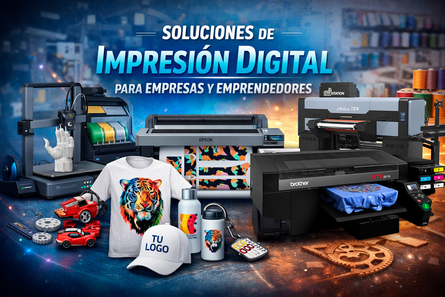 Cómo usar impresión 3D, DTF y sublimación para emprender o innovar en tu industria
