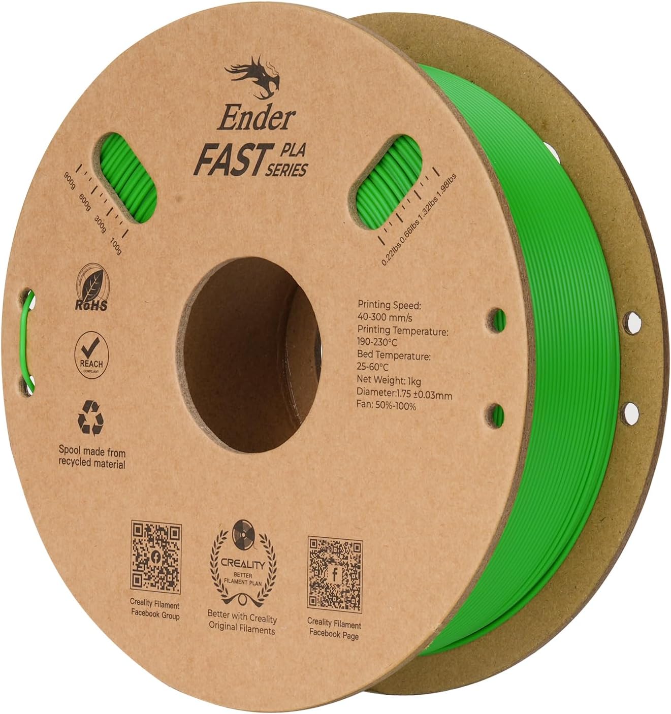 Filamento Ender Fast PLA de Creality