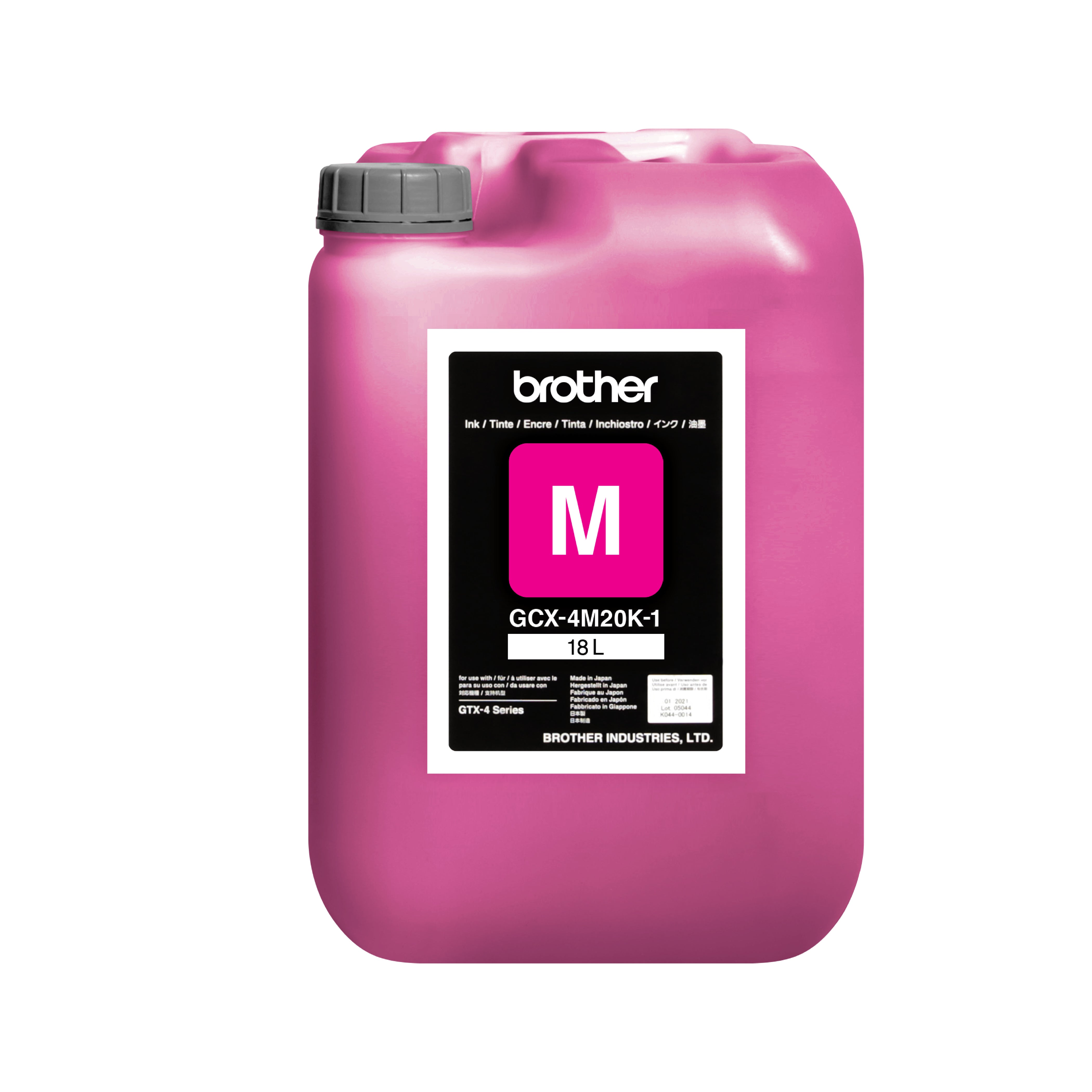 Tinta GTX 18 L Para Impresora Textil GTX Pro Bulk Brother