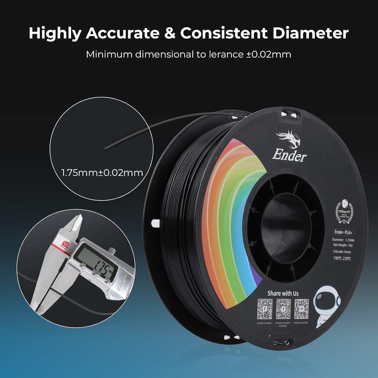Filamento Ender PLA+ de Creality