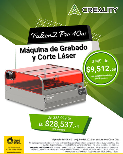 Máquina de Grabado y Corte Láser Falcon-2 Pro 22W, 40W y 60W