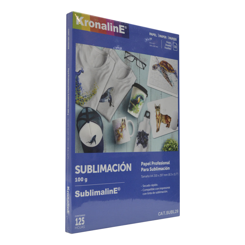 Papel Profesional Para Sublimación Tamaño A4 - Kronaline