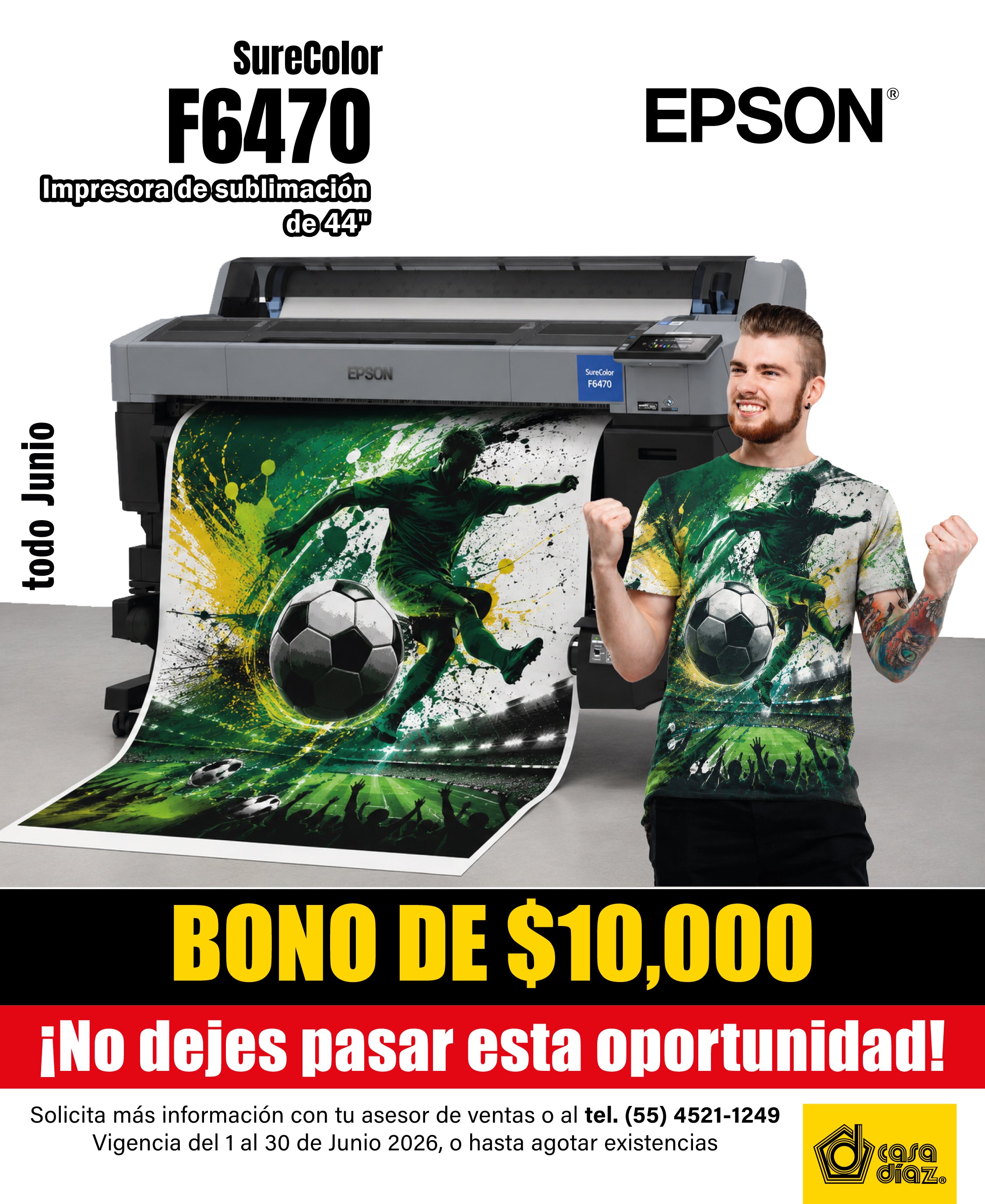 Impresora de Sublimación Epson SureColor F6470