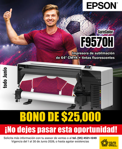 Impresora de Sublimación Epson SureColor F9570H de 64"