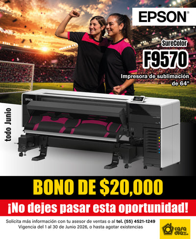 Impresora de Sublimación Epson SureColor F9570 de 64"